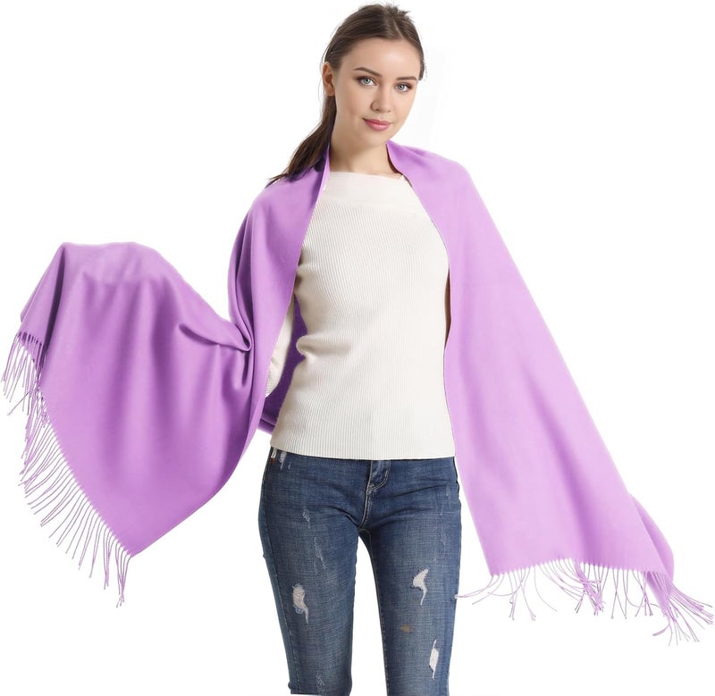 vimate Pashmina Scarf and Shawl - Soft Women Pashminas Wrap for Wedding Evening Party dresses - Image 3